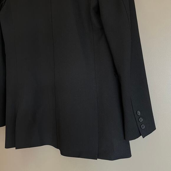 Smythe Oversized Double-Breasted Tux Blazer Black Size Small Oversized Chic Sexy - Picture 14 of 15